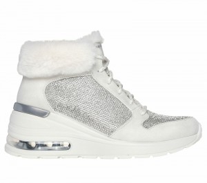 Botas Skechers Million Air - Elevated Luxe Air Mujer Blancos | 268437XTK