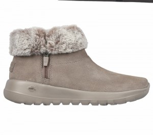 Botas Skechers On the GO Joy - Savvy Mujer Grises Oscuro Marrom | 314957OGD