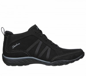 Botas Skechers Relaxed Fit: Breathe-Easy - Friendly Ties Mujer Negros | 285364IDT