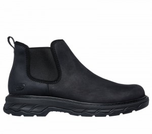 Botas Skechers Relaxed Fit: Lockett - Heath Hombre Negros | 028715BIT