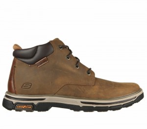 Botas Skechers Relaxed Fit: Segment 2.0 - Brogden Hombre Marrom | 076134NYJ