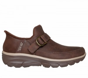 Botas Skechers Slip-ins: Easy Going - Fun Habits Mujer Chocolate | 046753ZYM