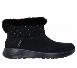 Botas Skechers Slip-ins: On-the-GO Joy - Cozy Shimmer Mujer Negros | 341082MLE