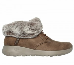 Botas Skechers Slip-ins: On-the-GO Joy - Cozy Charm Mujer Marrom | 032715DHZ