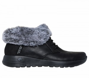 Botas Skechers Slip-ins: On-the-GO Joy - Cozy Charm Mujer Negros Grises | 081672VTP