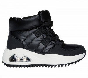 Botas Skechers Uno Peaks - Moon Puffz Mujer Negros | 378951BHU