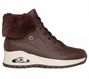 Botas Skechers Uno Rugged - Fall Air 2 Mujer Chocolate | 917364NKX