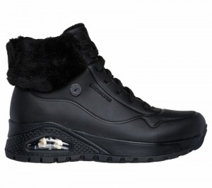 Botas Skechers Uno Rugged - Fall Air 2 Mujer Negros | 321746MQW