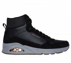 Botas Skechers Uno - Stacre Mid Hombre Negros | 560219RXM