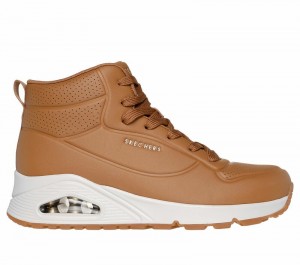 Botas Skechers Uno - Stand High Mujer Marrom | 215873HBG