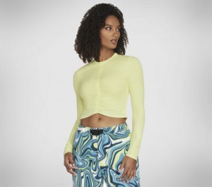 Camisa Manga Larga Skechers 2 Much Fun Long Sleeve Mujer Verdes Claro | 670193SKX