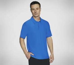 Camiseta Skechers GO DRI All Day Polo Hombre Azules Verdes | 017643WGE