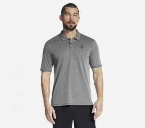 Camiseta Skechers Off Duty Polo Hombre Grises | 947816YMJ