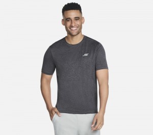 Camiseta Skechers Performance Charge Tee Hombre Negros Grises | 103762BYZ
