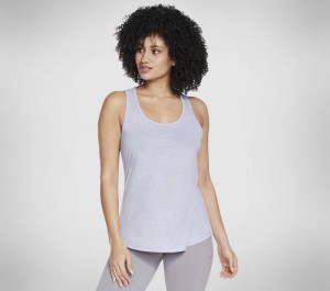 Camiseta sin Manga Skechers GODRI SWIFT Racerback Tank Mujer Lavanda Rosas Claro | 046291OCM