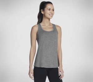 Camiseta sin Manga Skechers GO DRI SWIFT Tunic Tank Mujer Grises | 591620PXR