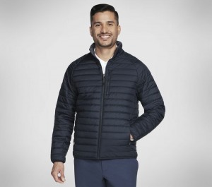 Chamarras Skechers GO SHIELD Altitude Reversible Jacket Hombre Negros | 921738UML