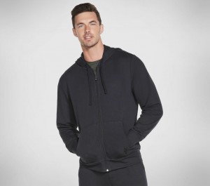 Chamarras Skechers GO WALK Everywhere Hoodie Hombre Negros | 542178KWF