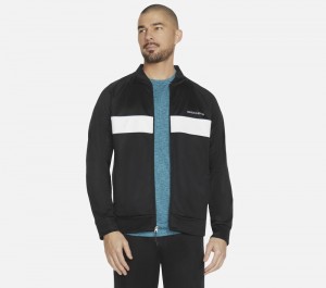 Chamarras Skechers SKECHTECH Premier Track Jacket Hombre Negros | 794568OKU