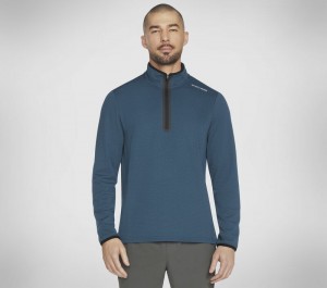 Chamarras Skechers Skech-Knits Burst 1/4 Zip Hombre Negros | 913740ABN