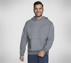 Chamarras Skechers Skech-Sweats Classic Hoodie Hombre Grises | 483570NZA