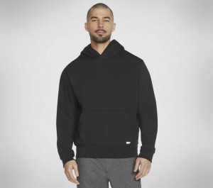 Chamarras Skechers Skech-Sweats Classic Hoodie Hombre Negros | 723689EMJ
