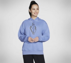 Chamarras Skechers Skech-Sweats Diamond Shine Hoodie Mujer Morados Rosas | 417568VOF