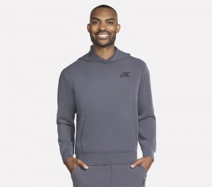 Chamarras Skechers Skech Cloud Elevate Hoodie Hombre Negros Grises | 139265SKF