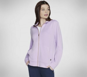 Chamarras Skechers The Hoodless Hoodie GO WALK Everywhere Jacket Mujer Negros Multicolor | 489567ILO