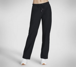 Pantalones Skechers GO LUXE Rib Pant Mujer Negros | 018945PMY