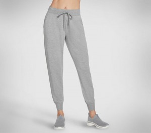 Pantalones Skechers SKECHLUXE Restful Jogger Pant Mujer Grises Claro | 078962SKZ