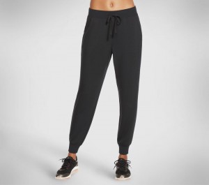 Pantalones Skechers SKECHLUXE Restful Jogger Pant Mujer Negros | 531829BKW