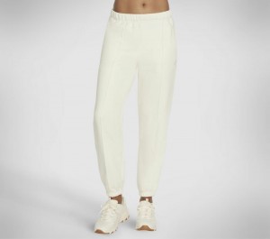 Pantalones Skechers SKECH-SWEATS Delight Jogger Mujer Blancos | 635479MVQ