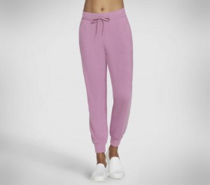Pantalones Skechers Skechluxe Renew Jogger Mujer Morados Claro | 901245HTY