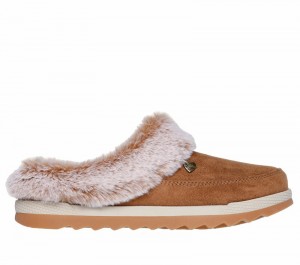 Pantuflas Skechers BOBS Cozy Chill Mujer Marrom | 587963YJI