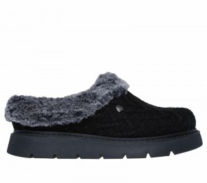 Pantuflas Skechers BOBS Keepsakes Lite - Warm Regards Mujer Negros | 409578PFV