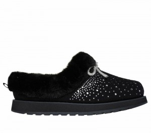 Pantuflas Skechers BOBS Keepsakes - Frosted Ties Mujer Negros | 841639WIM