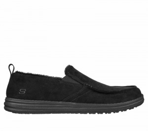 Pantuflas Skechers Relaxed Fit: Melson - Willmore Hombre Negros | 157984TIN