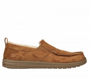 Pantuflas Skechers Relaxed Fit: Melson - Willmore Hombre Marrom | 482369DZG