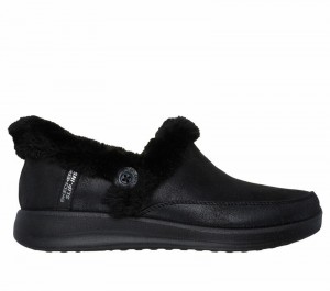 Pantuflas Skechers Slip-ins: Cozy Escape Mujer Negros | 724318EPI