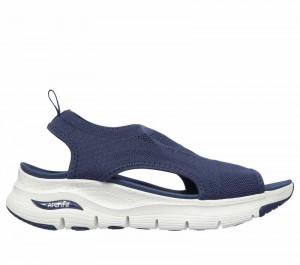 Sandalias Skechers Arch Fit - City Catch Mujer Azul Marino | 148706AMR