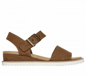 Sandalias Skechers BOBS Desert Kiss - Serendipitous Mujer Marrom | 571239GFO