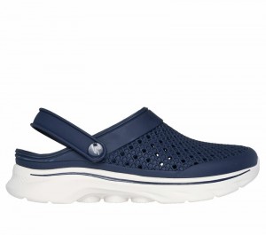 Sandalias Skechers Foamies: GO WALK 7 - Joyous Mujer Azul Marino Blancos | 635249YZS