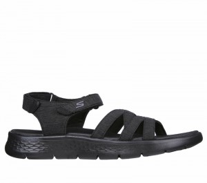 Sandalias Skechers GO WALK FLEX Sandal - Sunshine Mujer Negros | 853970ZSA