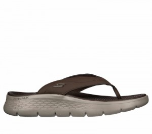 Sandalias Skechers GO WALK Flex Sandal - Vallejo Hombre Chocolate | 047582LHI