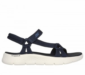 Sandalias Skechers GO WALK Flex Sandal - Sublime Mujer Azul Marino | 801467AWS
