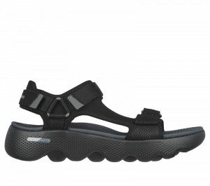 Sandalias Skechers GO WALK Massage Fit Sandal Hombre Negros Grises | 902148VZY