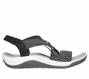 Sandalias Skechers Reggae Cup - Oh, Snap! Mujer Negros | 347980DEV
