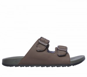 Sandalias Skechers Relaxed Fit: Pelem - Rolento Hombre Chocolate | 574810CUL