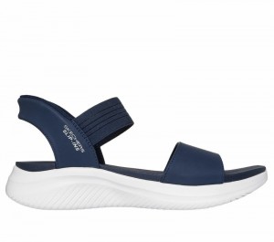 Sandalias Skechers Slip-ins: Ultra Flex 3.0 - Summerville Mujer Azul Marino | 675914VQG